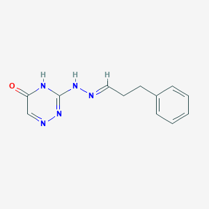 3-[(2E)-2-(3-phenylpropylidene)hydrazinyl]-1,2,4-triazin-5-ol