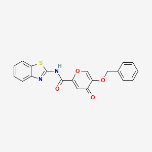 N-(benzo[d]thiazol-2-yl)-5-(benzyloxy)-4-oxo-4H-pyran-2-carboxamide