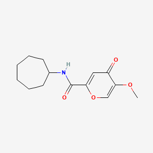 N-cycloheptyl-5-methoxy-4-oxo-4H-pyran-2-carboxamide