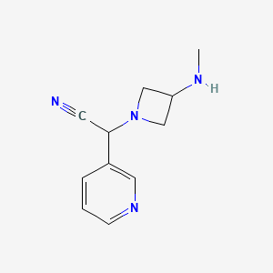 2-(3-(Methylamino)azetidin-1-yl)-2-(pyridin-3-yl)acetonitrile