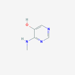 molecular formula C5H7N3O B14877884 4-(Methylamino)pyrimidin-5-ol 