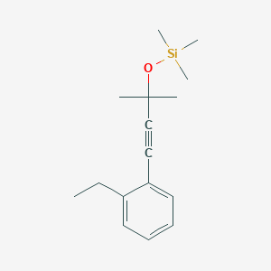 [3-(2-Ethyl-phenyl)-1,1-dimethyl-prop-2-ynyloxy]-trimethyl-silane