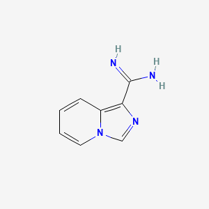 molecular formula C8H8N4 B14877916 Imidazo[1,5-a]pyridine-1-carboximidamide 