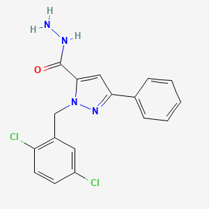 1-(2,5-Dichlorobenzyl)-3-phenyl-1H-pyrazole-5-carbohydrazide