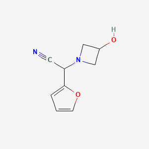 2-(Furan-2-yl)-2-(3-hydroxyazetidin-1-yl)acetonitrile