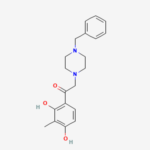 2-(4-Benzylpiperazin-1-yl)-1-(2,4-dihydroxy-3-methylphenyl)ethanone