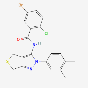 5-bromo-2-chloro-N-(2-(3,4-dimethylphenyl)-4,6-dihydro-2H-thieno[3,4-c]pyrazol-3-yl)benzamide