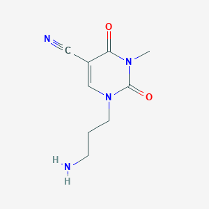 1-(3-Aminopropyl)-3-methyl-2,4-dioxo-1,2,3,4-tetrahydropyrimidine-5-carbonitrile