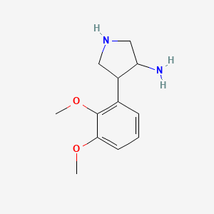 4-(2,3-Dimethoxyphenyl)pyrrolidin-3-amine