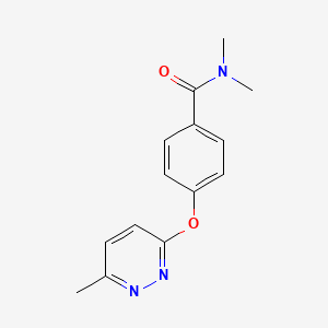 N,N-dimethyl-4-((6-methylpyridazin-3-yl)oxy)benzamide