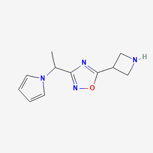 3-(1-(1H-pyrrol-1-yl)ethyl)-5-(azetidin-3-yl)-1,2,4-oxadiazole