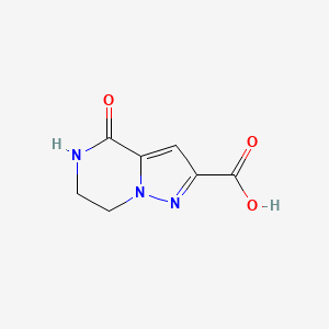 B1487807 4-Oxo-4,5,6,7-tetrahydropyrazolo[1,5-a]pyrazine-2-carboxylic acid CAS No. 1029721-02-5