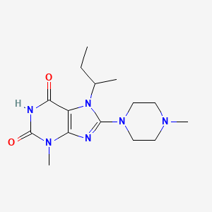 7-(sec-butyl)-3-methyl-8-(4-methylpiperazin-1-yl)-1H-purine-2,6(3H,7H)-dione