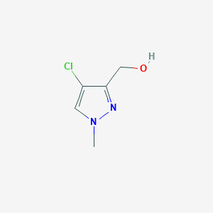 molecular formula C5H7ClN2O B1487808 (4-chloro-1-methyl-1H-pyrazol-3-yl)methanol CAS No. 1017783-29-7