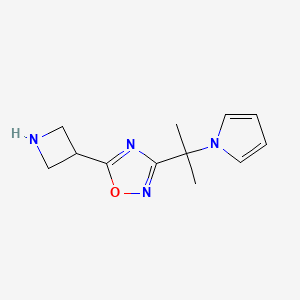 3-(2-(1H-pyrrol-1-yl)propan-2-yl)-5-(azetidin-3-yl)-1,2,4-oxadiazole