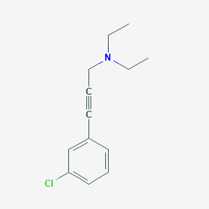 molecular formula C13H16ClN B14878084 3-(3-chlorophenyl)-N,N-diethylprop-2-yn-1-amine 