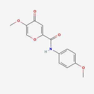 5-methoxy-N-(4-methoxyphenyl)-4-oxo-4H-pyran-2-carboxamide