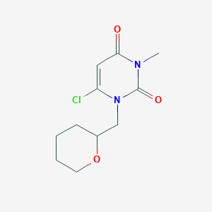 6-chloro-3-methyl-1-((tetrahydro-2H-pyran-2-yl)methyl)pyrimidine-2,4(1H,3H)-dione