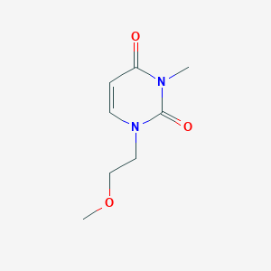 molecular formula C8H12N2O3 B14878154 1-(2-methoxyethyl)-3-methylpyrimidine-2,4(1H,3H)-dione 