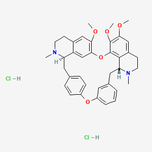 molecular formula C37H42Cl2N2O5 B14878165 (1R,14R)-20,21,25-trimethoxy-15,30-dimethyl-7,23-dioxa-15,30-diazaheptacyclo[22.6.2.23,6.18,12.114,18.027,31.022,33]hexatriaconta-3(36),4,6(35),8,10,12(34),18,20,22(33),24,26,31-dodecaene;dihydrochloride 