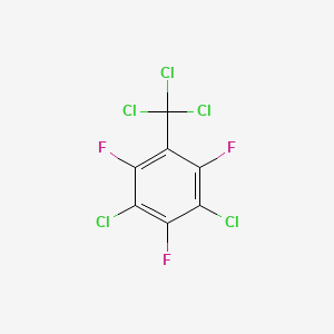 molecular formula C7Cl5F3 B1487817 3,5-Dichloro-2,4,6-trifluorobenzotrichloride CAS No. 1350637-13-6