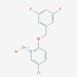 3-Chloro-6-(3',5'-difluorobenZyloxy)phenylZinc bromide