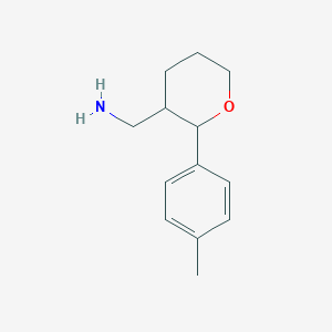 molecular formula C13H19NO B1487822 [2-(4-Methylphenyl)oxan-3-yl]methanamine CAS No. 1343690-33-4
