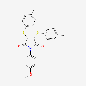 1-(4-methoxyphenyl)-3,4-bis(p-tolylthio)-1H-pyrrole-2,5-dione