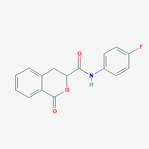 molecular formula C16H12FNO3 B14878229 N-(4-fluorophenyl)-1-oxoisochroman-3-carboxamide 