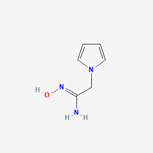 molecular formula C6H9N3O B14878253 (Z)-N'-hydroxy-2-(1H-pyrrol-1-yl)acetimidamide 