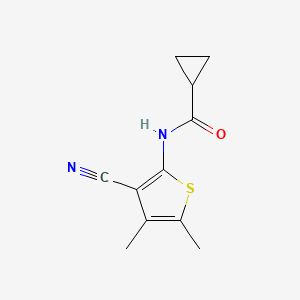 N-(3-cyano-4,5-dimethylthiophen-2-yl)cyclopropanecarboxamide