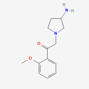 2-(3-Aminopyrrolidin-1-yl)-1-(2-methoxyphenyl)ethan-1-one