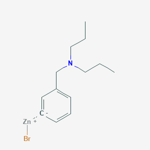 molecular formula C13H20BrNZn B14878311 3-[(Di-n-propylamino)methyl]phenylZinc bromide 