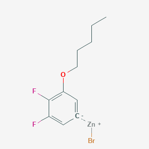 (3,4-Difluoro-5-(n-pentyloxy)phenyl)Zinc bromide