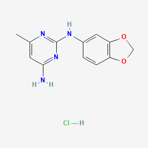 N~2~-1,3-benzodioxol-5-yl-6-methylpyrimidine-2,4-diamine hydrochloride