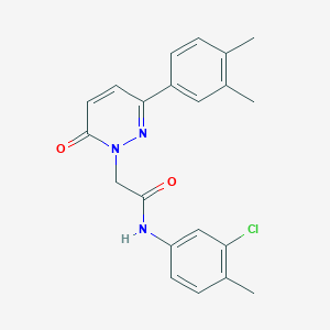 N-(3-chloro-4-methylphenyl)-2-(3-(3,4-dimethylphenyl)-6-oxopyridazin-1(6H)-yl)acetamide