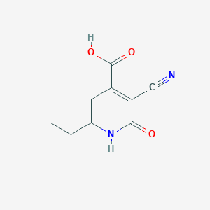 molecular formula C10H10N2O3 B14878371 3-Cyano-6-isopropyl-2-oxo-1,2-dihydropyridine-4-carboxylic acid 