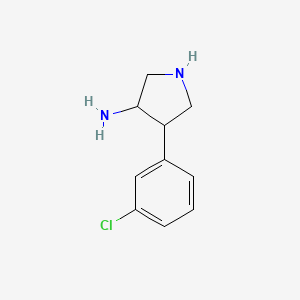 4-(3-Chlorophenyl)pyrrolidin-3-amine