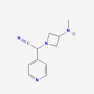 2-(3-(Methylamino)azetidin-1-yl)-2-(pyridin-4-yl)acetonitrile