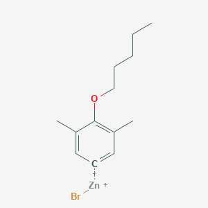 molecular formula C13H19BrOZn B14878421 (3,5-Dimethyl-4-(n-pentyloxy)phenyl)Zinc bromide 