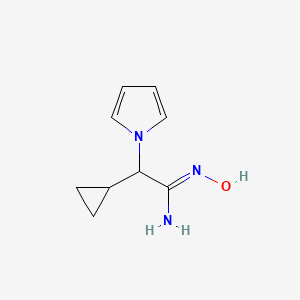 (Z)-2-cyclopropyl-N'-hydroxy-2-(1H-pyrrol-1-yl)acetimidamide