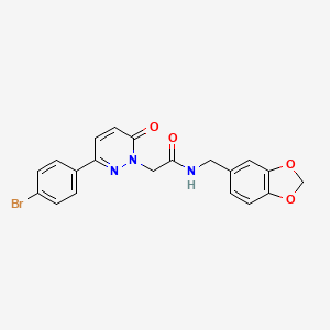 N-(1,3-benzodioxol-5-ylmethyl)-2-[3-(4-bromophenyl)-6-oxopyridazin-1(6H)-yl]acetamide