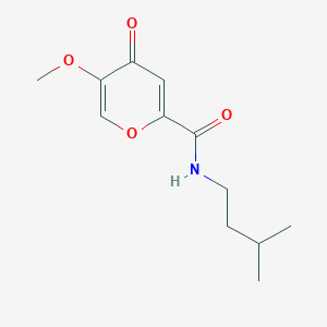 N-isopentyl-5-methoxy-4-oxo-4H-pyran-2-carboxamide