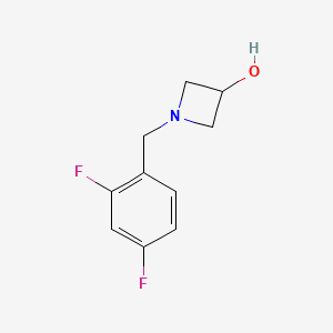 molecular formula C10H11F2NO B1487845 1-[(2,4-Difluorophenyl)methyl]azetidin-3-ol CAS No. 1342578-65-7