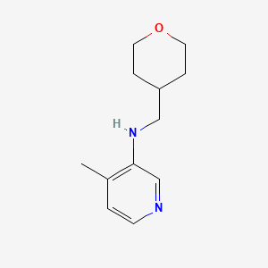 molecular formula C12H18N2O B1487848 4-methyl-N-(oxan-4-ylmethyl)pyridin-3-amine CAS No. 1342003-04-6