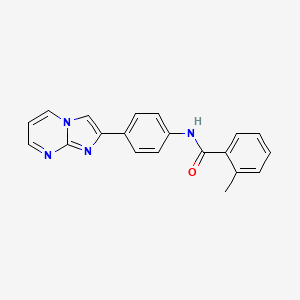 N-(4-(imidazo[1,2-a]pyrimidin-2-yl)phenyl)-2-methylbenzamide