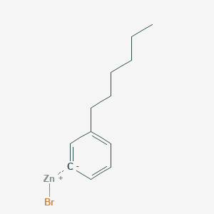 3-N-HexylphenylZinc bromide