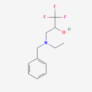 molecular formula C12H16F3NO B1487852 3-[苄(乙基)氨基]-1,1,1-三氟丙醇 CAS No. 1410613-84-1