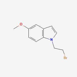 molecular formula C11H12BrNO B14878522 1-(2-bromoethyl)-5-methoxy-1H-indole 