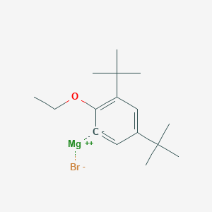 molecular formula C16H25BrMgO B14878573 (3,5-Di-t-butyl-2-ethoxyphenyl)magnesium bromide 